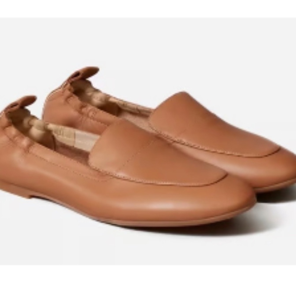 Everlane The Day Loafer Camel Tan Leather Flats Size 7.5